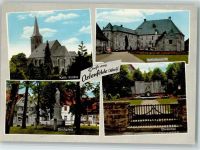 59320 W4722 Ostenfelde b Oelde - Kath. Kirche Schloßansicht Kirchplatz Ehrenmal 4-Bildaufnahme