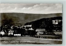 95688 W8591 Friedenfels - Ortsansicht mit Schloß und Steinwald