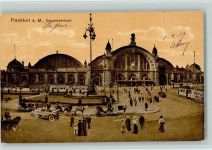 W6000 Frankfurt am Main Hauptbahnhof , Straßenbahnen 1919 AK Bahnhof