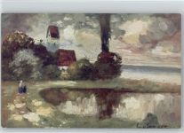 sign Senger - Serie 226 - Landschaft Künstler sign. Künstlerkarte