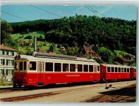 Waldenburg Waldenburgerbahn mit Schloss Waldenburg Eisenbahn