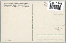W7880 Bad Säckingen Schloß, Trompeter am Rhein, Bergsee mit Restaurant Trompeter v. Säckingen 1912