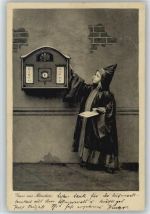 Müchener Kindl am Briefkasten - 1906 AK Briefkasten