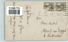 Serie 5434-4 - handcoploriert - Mädchen mit einer Kiepe , Geburtstag Rotophot 1917 Foto AK