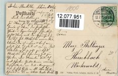 W1000 Berlin Mitte Neukölln - Amtsgericht - Straßenbahn 1912 AK Gericht