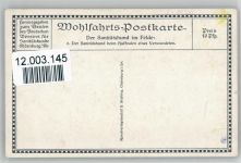 Wohlfahrtskarte - Sanitätshund im Feld Nr. 2 - Rotes Kreuz Sanitätshund