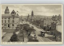 Natal West Street , Durban Straßenbahn 1923 AK