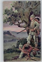 sign Wehrmann - Deutsche Wacht im Feindesland Soldat 1915