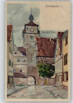 W8803 Rothenburg ob der Tauber Weisser Turm - Velten Nr. 120 - Mutter, K. Künstlerkarte