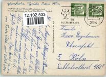 W2850 Bremerhaven Ölhafen , versch. Abbildungen, Omnibus AK Schifffahrt 1963