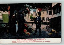 Kinder in Trachten - Verlag fuchs Nr. 2047 AK Volksleben Schwarzwald