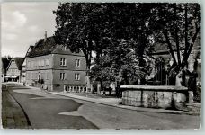 33039 W3493 Nieheim - Brunnen am Markt Kath. Kirche Rathaus
