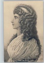 Frau Charlotte von Stein Hofdame Goethe Künstlerkarte