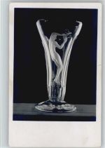 Glaskunst - Foto AK Tschechien - Erotik - Glasbläser