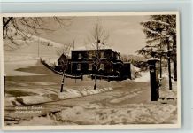 O8244 Geising Winterlandschaft - Haus der DJH Foto 1937 AK Jugendherberge