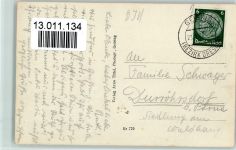 O8244 Geising Winterlandschaft - Haus der DJH Foto 1937 AK Jugendherberge