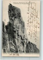 Foto Otto Baumüller Nr. 7904 - Ersteigung des Kruppenfels AK Bergsteiger 1906