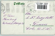 W2000 Hamburg Hauptbahnhof, Straßenbahn, Polizei auf einem Pferd, 1901 AK Bahnhof