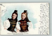 Volkstracht aus Hammereisenbach, Stempelspuren Trachten Schwarzwald 1906
