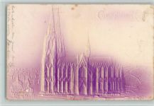 Köln Kölner Dom AK Flecke Reliefdruck 1903 Prägedruck