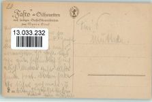 Nr. 231 Fasto Silhouetten - am Spinnrocken , Spinnrad Graf Marte Künstlerkarte