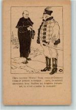 CSSR Militär 1907 AK Militär Karikatur