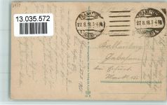 W6450 Hanau Ostbahnhof AK 2 Eckknicke , Rand etwas geschürft Bahnhof 1918