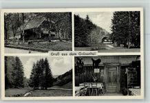 75305 W7540 Neuenbürg , Württ - Wirtschaft im Grösseltal Innenaufnahme 4-Bildaufnahme