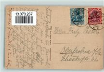 01773 O8242 Oberbärenburg 1922 - Straßenpartie, Eckknick, AK