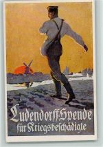 Spenden AK Nr. 6 sign Grotemeyer - Landwirtschaft die Saat säen Ludendorff