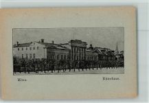 Mitau 1918 - Ritterhaus AK