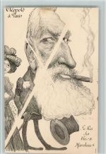 Le Roi des Vieux Marcheurs - Leopold a Paris AK Adel Belgien