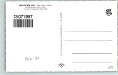 W5253 Berghausen Gaststätte Bergischer Hof Winteraufnahme brennende Kerze Tannenzweige Tannenzapfen Städteglückwunsch