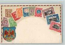 und Wappen - Mexico - gute Erhaltung Briefmarkenabbildung Prägedruck