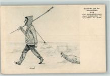 Rückkehr von der Seehundjagd AK Jagd 1920 Künstlerkarte