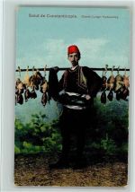 Konstantinopel Istanbul Berufe - Djierdji - Volkstypen Trachten Türkei 1911