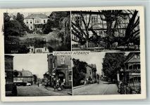 29456 W3139 Hitzacker (Elbe) 1951 - Schloß, Riesenkastanie ( Bäume ) Marktplatz, Drawehner Torbrücke