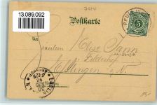 72805 W7414 Lichtenstein , Württ 1898 Lithographie / Mondschein Burg Lichtenstein - Gebr. Metz