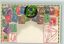 Nr. 84 Ottmar Zieher - Wappen litho Brasilien Briefmarkenabbildung