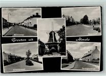 7601 Almelo 1958 Foto AK Straßen, Mühle, gute Erhaltung AK