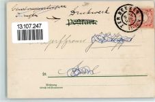 W3000 Hannover Krieger-Denkmal Am Schiffgraben 2-Bildaufnahme Kriegerdenkmal 1900 Lithographie
