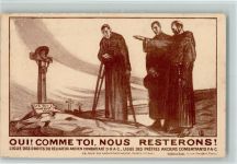 Oui! Comme toi, nous Resterons - Politik Motiv Frankreich 1929 Gebrauchsspuren