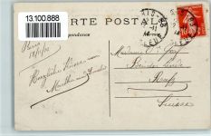 77124 Chauconin-Neufmontiers 1914 - Village near Meaux, Incendiary of a farm by the Germans WK I AK