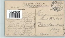 Comines Hainaut 1915 - Rue du Fort - Douane belge