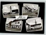 66265 W6601 Holz , Saar 1965 - Volksbank, Straßenpartien, gute Erhaltung AK