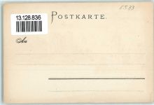 W6533 Bacharach Partie am Rhein AK Biese, K. 1899 Lithographie / Künstlerkarte