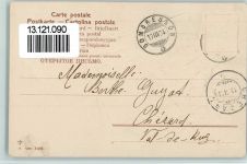 Bonne Fete - Engel mit einem Siegel und Brief AK Schreiben Prägedruck