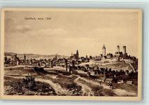 06268 O4240 Querfurt - Nach Merian anno 1650 , gute Erhaltung AK