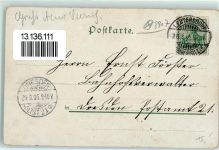 02794 O8807 Leutersdorf , OL 1905 - Bahnhof Hotel Deutscher Kaiser Großer Stein Schule Ev. Kirche