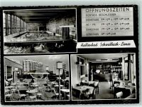 65824 W6231 Limesstadt , Taunus - Hallenbad Rückseite mit Kleberesten bzw Abschürfungen